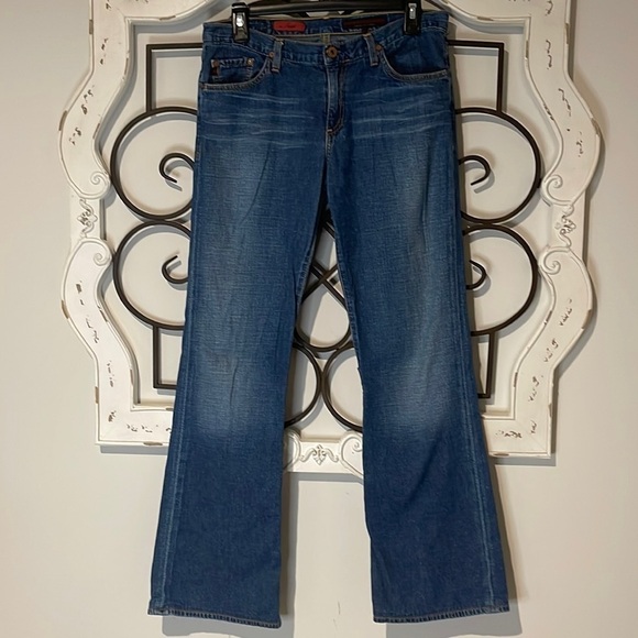 ANTHROPOLOGIE ADRIANA GOLDSCHMIED 100% COTTON THE ANGEL BOOTCUT JEAN SIZE 29 - Picture 1 of 11
